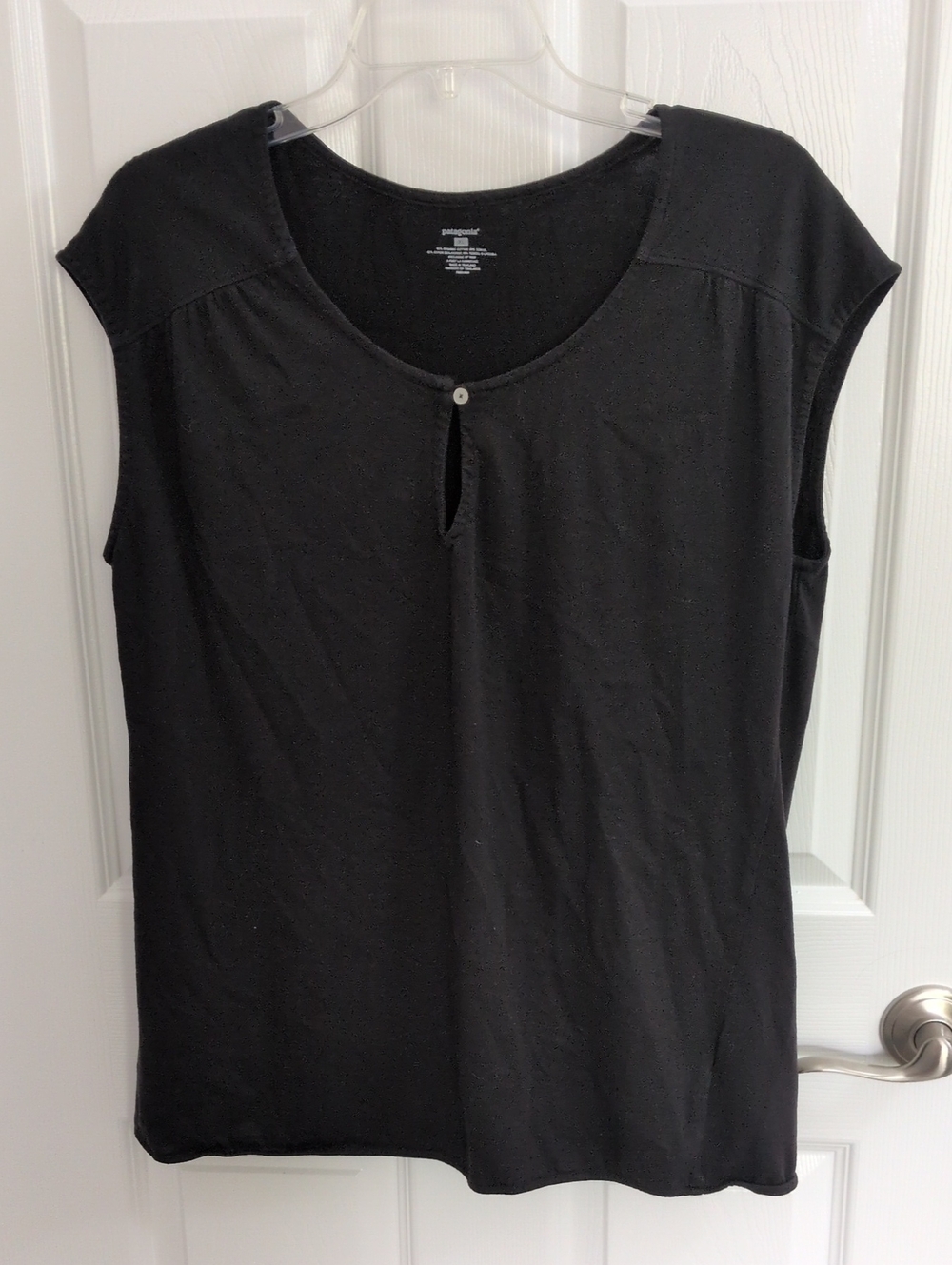 Patagonia Women's Black Cap Sleeve Top - XL